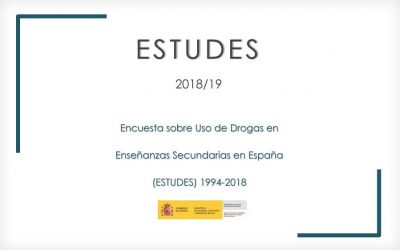 ESTUDES 2018 – Encuesta sobre uso de drogas en Enseñanzas Secundarias en España