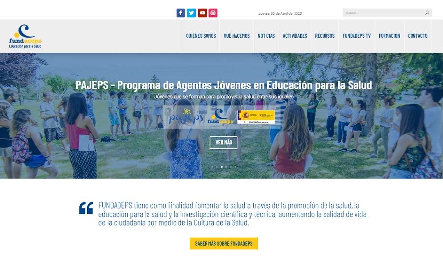 web-fundadeps-educación-salud
