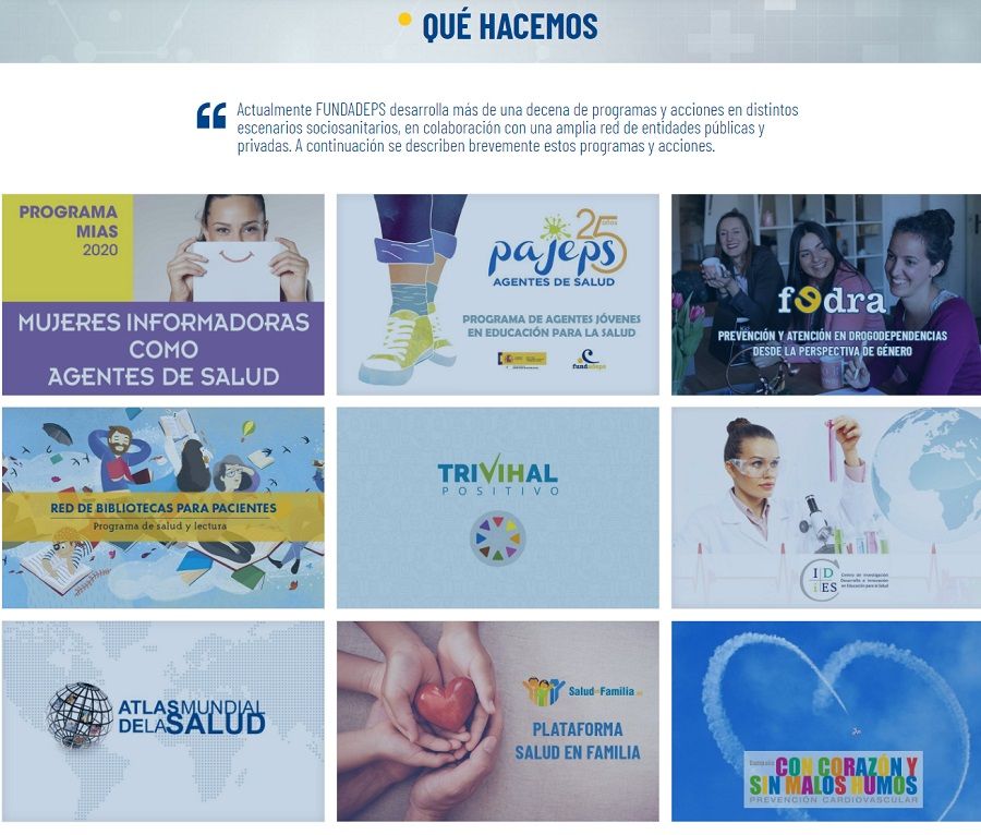 web-fundadeps-actividades