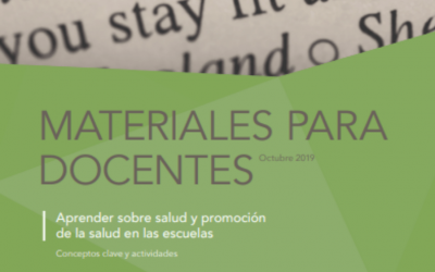 Materiales para docentes: Aprender sobre salud y promoción de la salud en las escuelas