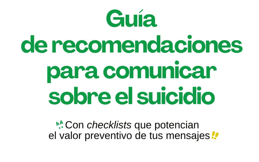 guía de recomendaciones para comunicar sobre el suicidio