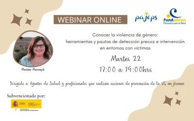 Webinar: «Conocer la violencia de género: herramientas y pautas de detección precoz e intervención en entornos con víctimas»