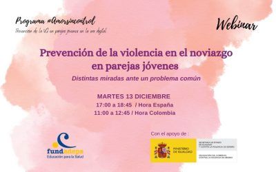 Webinar: «Prevención de la violencia en el noviazgo en parejas jóvenes»