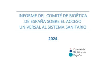 Informe del Comité de Bioética de España sobre el acceso universal al sistema sanitario
